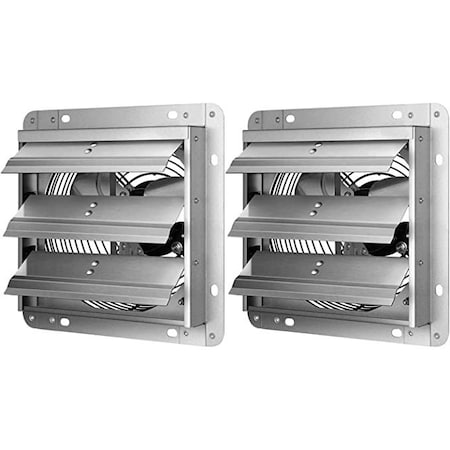 Ipower 24 Inch Shutter Exhaust Fan Aluminum, 2 PACK, 2PK HIFANXEXHAUST24X2